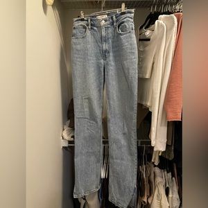 Abercrombie & Fitch high-rise, straight denim jean